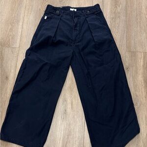 Citizens Of Humanity Navy Wide-Leg Chinos